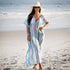 Woman Beach Long Chiffon Tunic #Beach Dress #